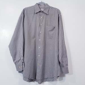 Peter Millar 100% Cotton Plaid Button Front Long Sleeves Shirts